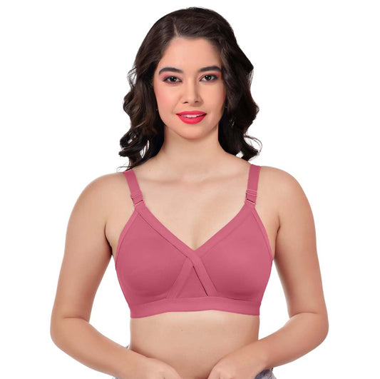 Non-Padded Bra for Women & Girls – Pack of 3 (Gold, Onion, Maroon) - GSN Store